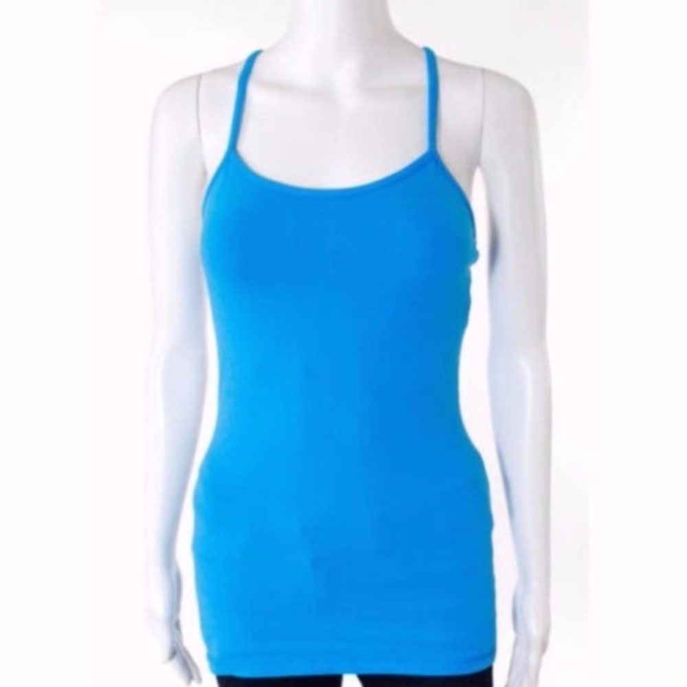 Lululemon Aqua Blue Power Y Tank Luon